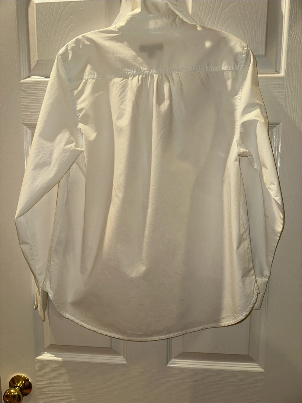 J. Crew White Button-Front Popover Shirt - Picture 4 of 5